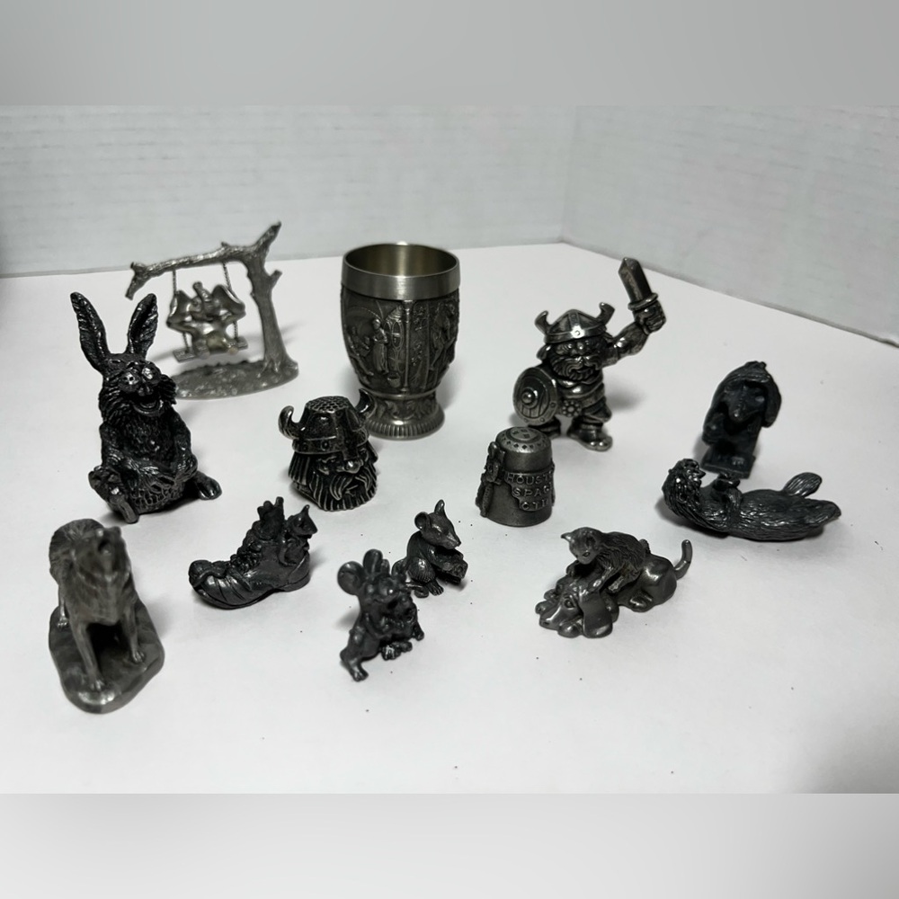 Pewter figures - Lot of 14
